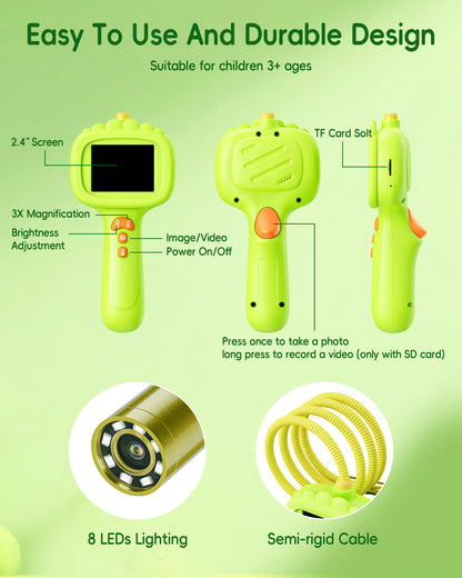 Ashfly Borescope Snake Camera with Light for Kids Educational Gift