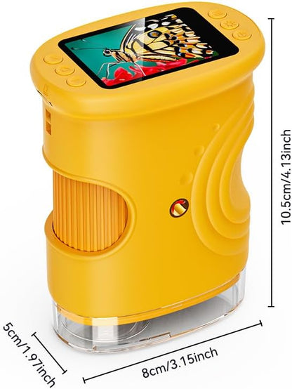 Ashfly 1000X Handheld Digital Microscope for Kids Educational Gift