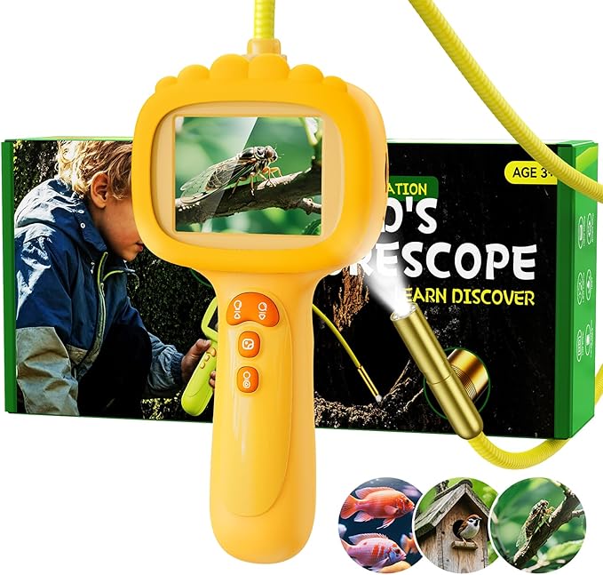 Ashfly Borescope Snake Camera with Light for Kids Educational Gift