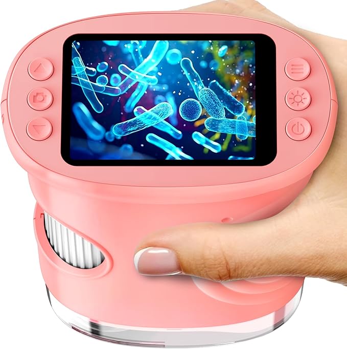 Ashfly 1000X Handheld Digital Microscope for Kids Educational Gift