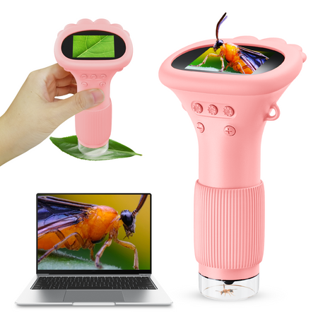Ashfly Portable Handheld Insect Microscope for Kids Educational Gift